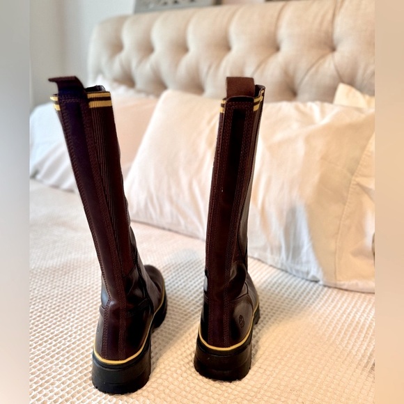 TIMBERLAND Malynn Waterproof Tall Boots Brown Full Grain Leather - Picture 9 of 16